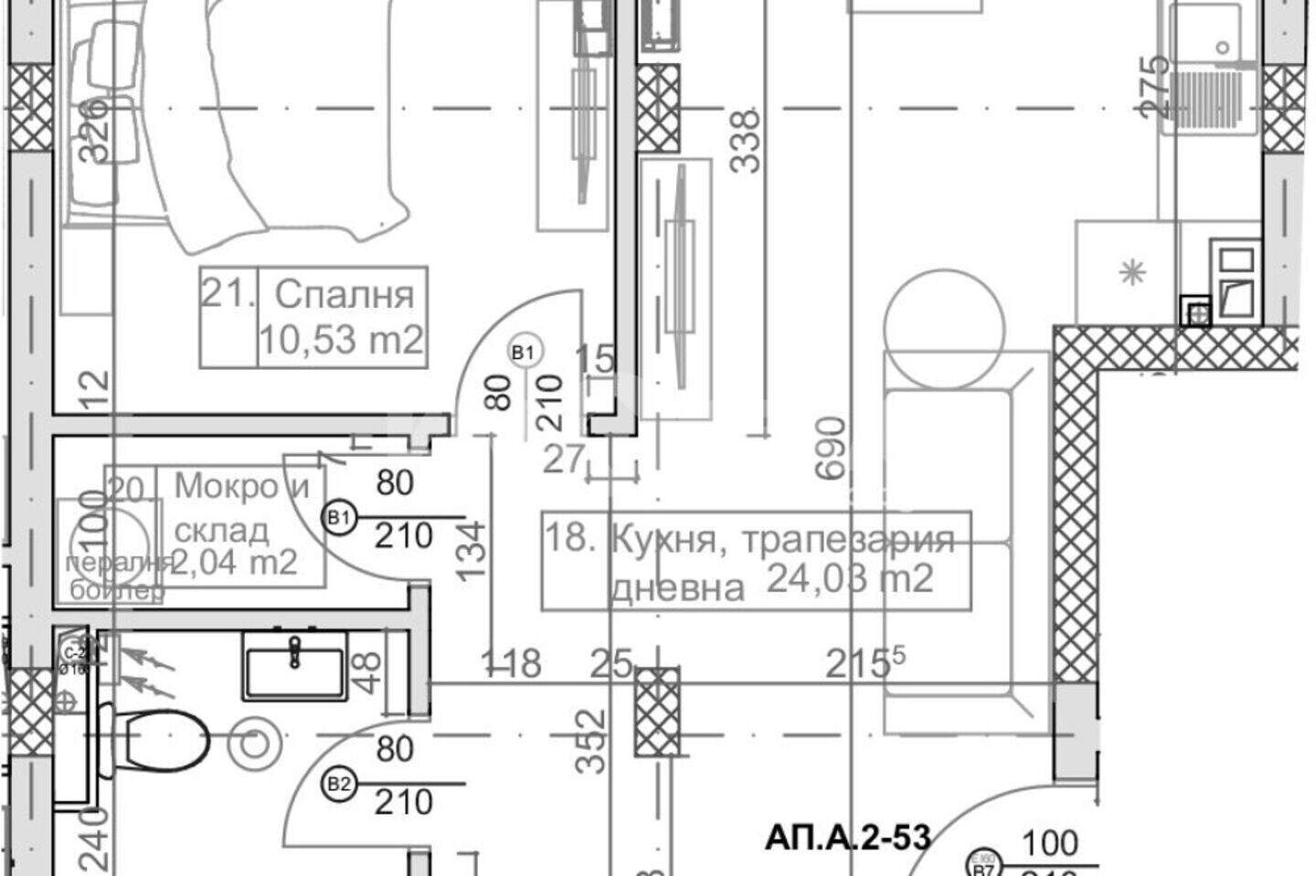 Δίδωμο Διαμέρισμα σε Μαναστιρσκι ριδ, Βαρνα – φωτογραφία 2