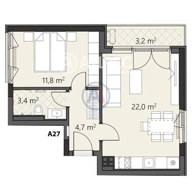 Satış - Apartman olarak Ovça Kupel 2,  Sofia