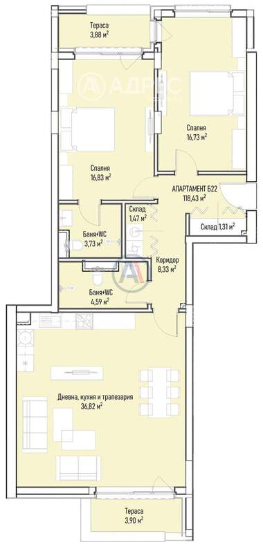 Verkauf - Wohnung in Mladost-4,  Sovia