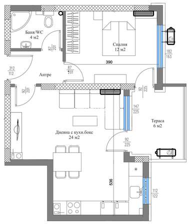 Vânzare - Apartament în Trakia,  Plovdiv