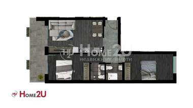 Verkauf - Wohnung in Hristo Smirnenski,  Plowdiw