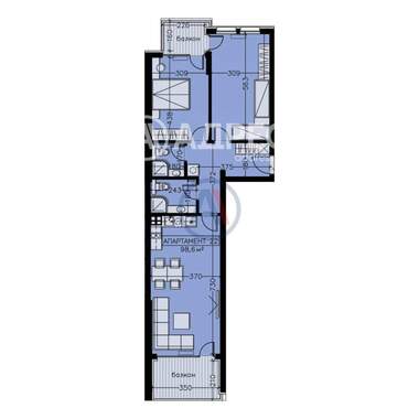 Satış - Apartman olarak Manastirski livadi-Iztok,  Sofia