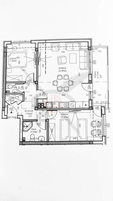 For sale - Apartment in Iujen,  Plovdiv