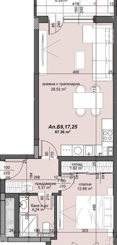 Продажба - Апартамент в Тракия,  Пловдив