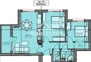 For sale - Apartment in Madika,  Burgas