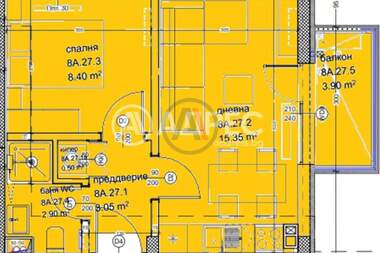 Vânzare - Apartament în Kaîsieva gradina,  Varna