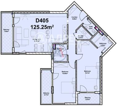 Satış - Apartman olarak Poligona,  Sofia
