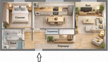 Verkauf - Wohnung in Zapad,  Pazardjik
