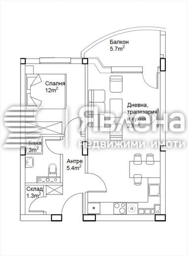Продажба - Апартамент в Люлин-2,  София