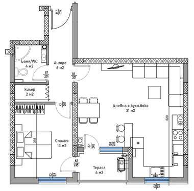 Vânzare - Apartament în Trakia,  Plovdiv