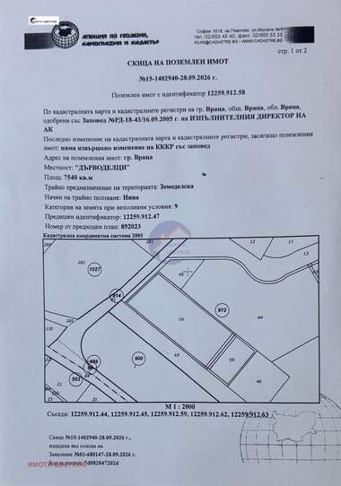 Продажа - Земледельческая земля в Източна промишлена зона,  Враца