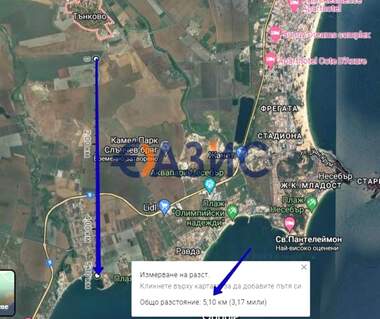 Πώληση - Οικόπεδο για κατασκευή σε Тънково,  Бургас