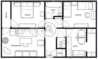 For sale - Apartment in Obelia 2,  Sofia
