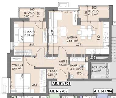 Satış - Apartman olarak Meden Rudnik,  Burgas