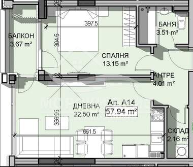Продажба - Апартамент в Манастирски ливади-Изток,  София