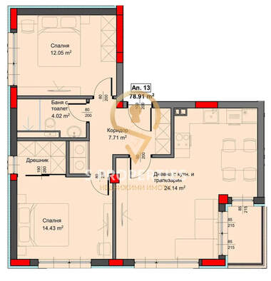 Verkauf - Wohnung in Asparuhowo,  Warna