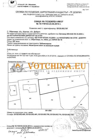 Πώληση - Οικόπεδο για κατασκευή σε Оброчище,  Добрич