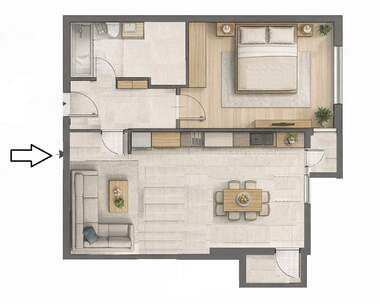 For sale - Apartment in Center,  Pazardjik