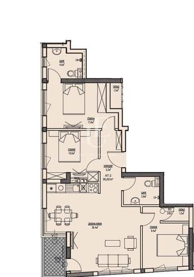 Verkauf - Wohnung in Center,  Sovia