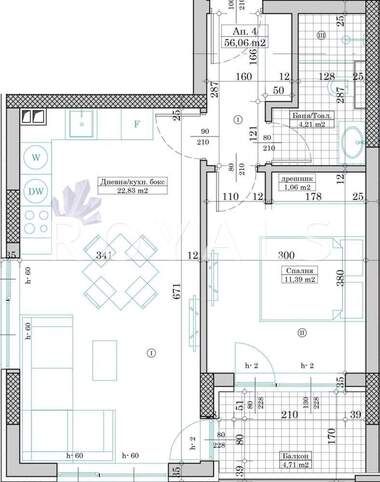 Verkauf - Wohnung in Wazrajdane 1,  Warna