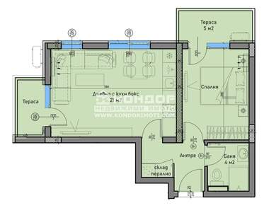 Vânzare - Apartament în Hristo Smirnenski,  Plovdiv