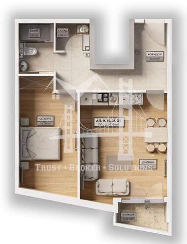 Verkauf - Wohnung in Owtscha Kupel,  Sovia