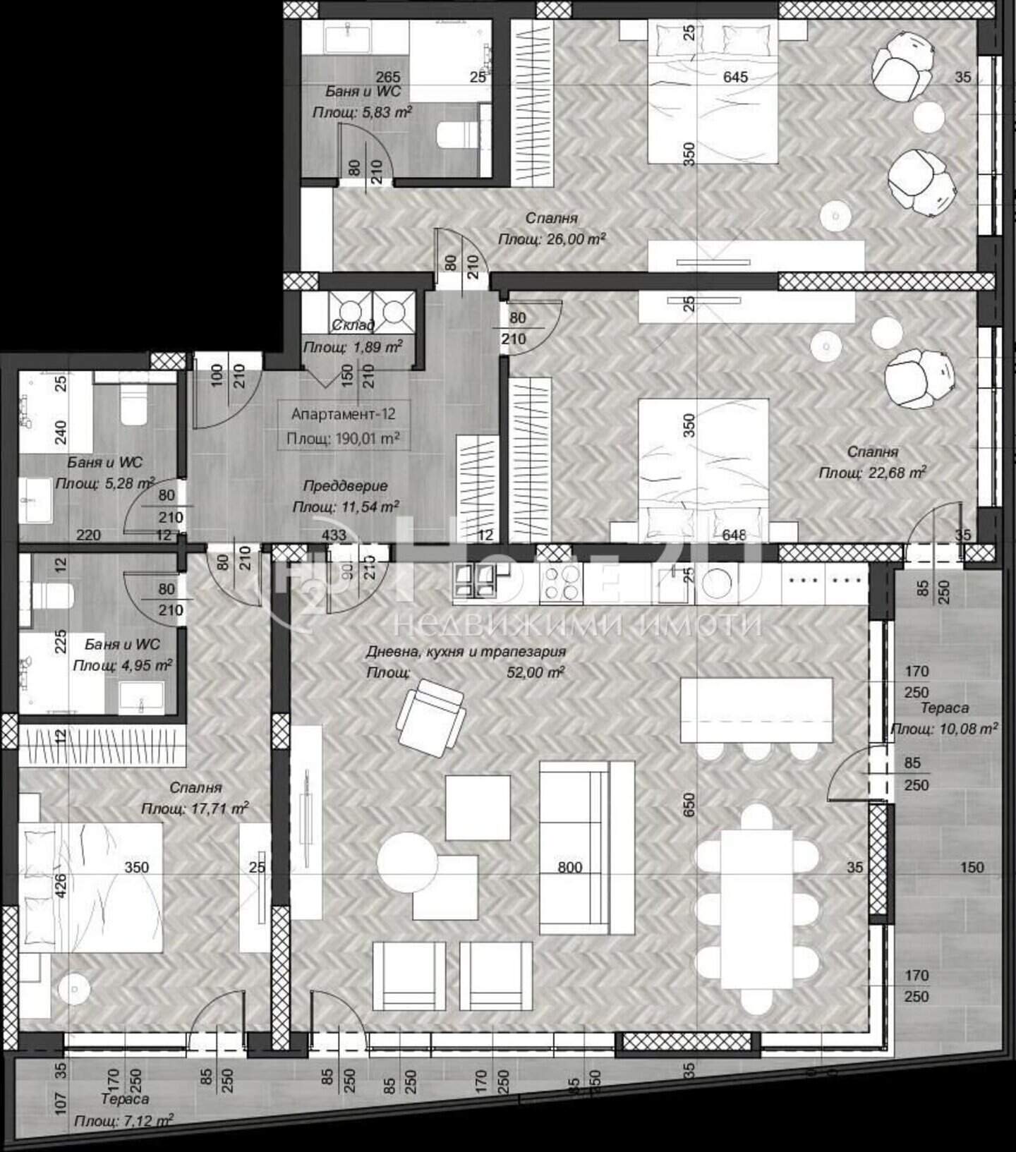 Vierzimmer Wohnung in Center, Sofia – Foto 10