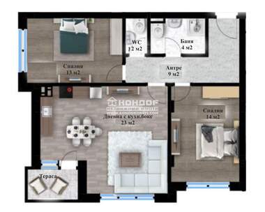 Vânzare - Apartament în Ostromila,  Plovdiv