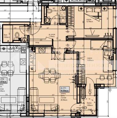 Satış - Apartman olarak Iujen,  Plovdiv