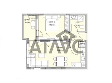 Satış - Apartman olarak Ostromila,  Plovdiv