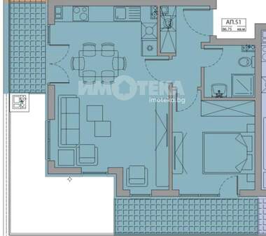 Satış - Apartman olarak Malinova Dolina,  Sofia