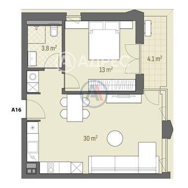 For sale - Apartment in Hadji Dimitar,  Sofia