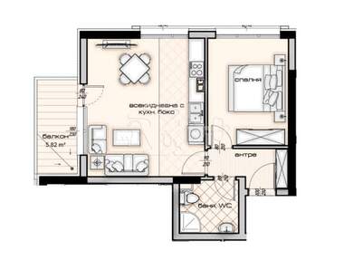 Vânzare - Apartament în Kaîsieva gradina,  Varna
