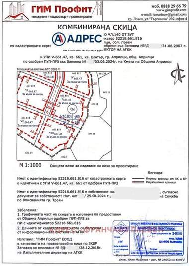 Vânzare - Teren de construcții în Aprilți,  Lovece