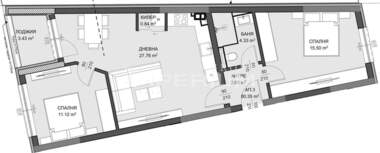 Vânzare - Apartament în Văzrajdane 4,  Varna