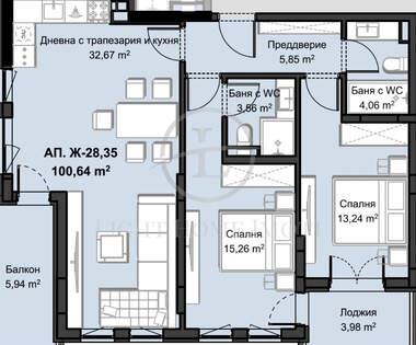 Satış - Apartman olarak Hristo Smirnenski,  Plovdiv