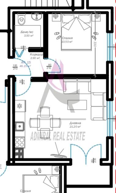 For sale - Apartment in Vazrajdane 3,  Varna