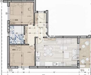 Verkauf - Wohnung in Mladost 2,  Warna