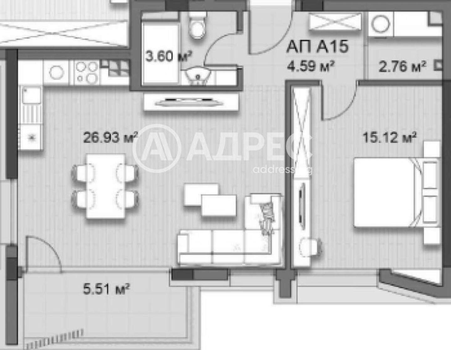 İki odalı Apartman olarak Krastova vada, Sofia – fotoğraf 4