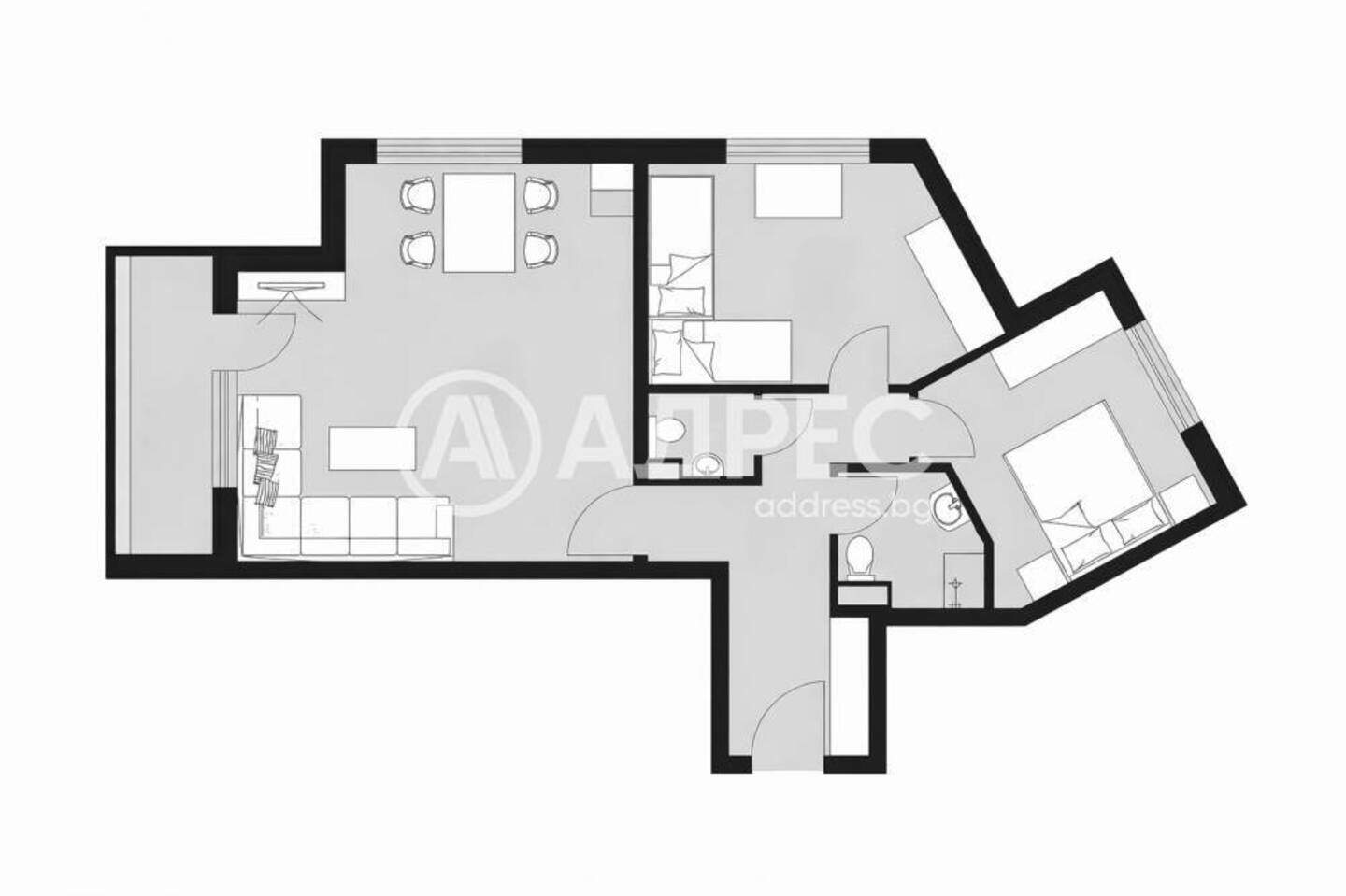 Тристаен Апартамент в Овча Купел, София – снимка 2