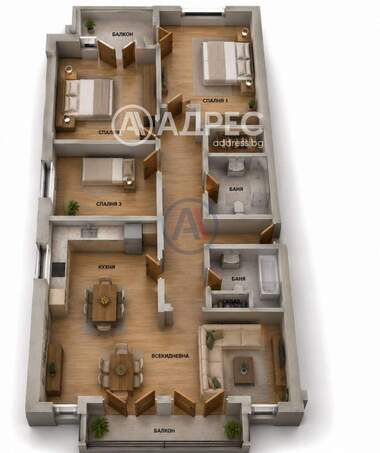 For sale - Apartment in Nadejda 2,  Sofia
