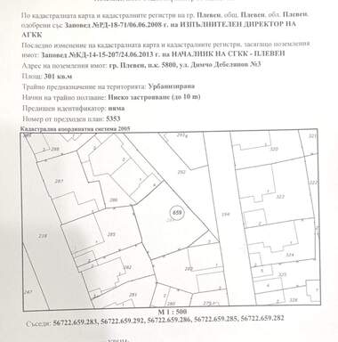 Продажа - Участок под строительство в 9-ти квартал,  Плевен