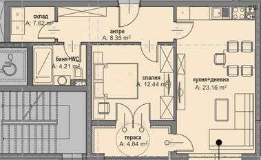 Vânzare - Apartament în Malinova Dolina,  Sofia