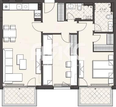 Satış - Apartman olarak Ovça Kupel,  Sofia