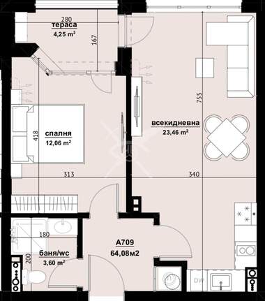 Satış - Apartman olarak Horizont,  Burgas