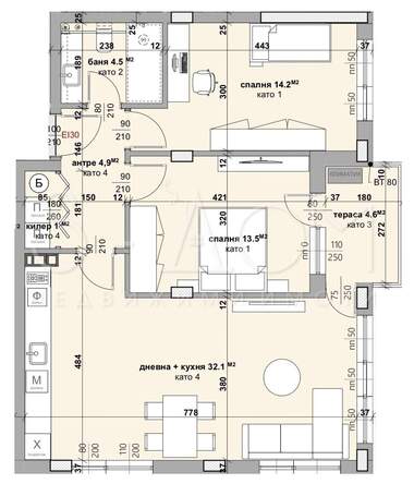 Vânzare - Apartament în Samara-3,  Stara Zagora
