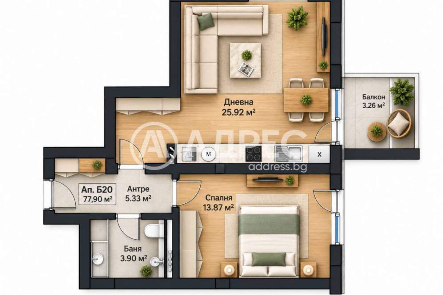 İki odalı Apartman olarak Malinova Dolina, Sofia – fotoğraf 2