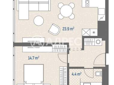 Satış - Apartman olarak Ovça Kupel,  Sofia