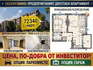 Продажба - Апартамент в Христо Смирненски,  Пловдив