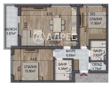 Verkauf - Wohnung in Owtscha Kupel,  Sovia